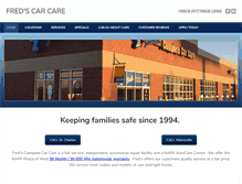 Tablet Screenshot of fredscarcare.com
